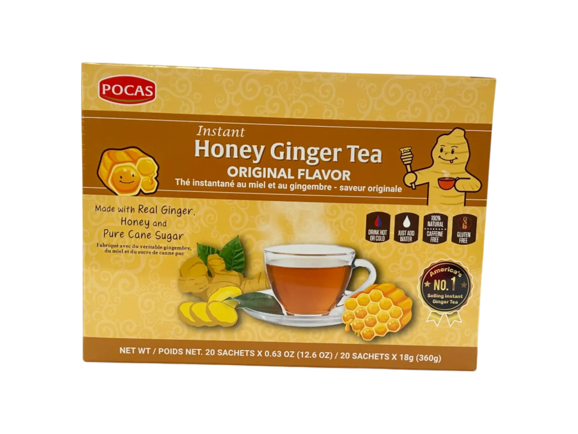 Honey Ginger tea original flavor 12